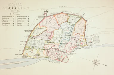 Plan de Delhi, 1883